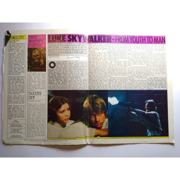 Star Wars Official Poster Monthly Issue Four Chewbacca Vintage 1977 Sci-Fi Space - Picture 3 of 8